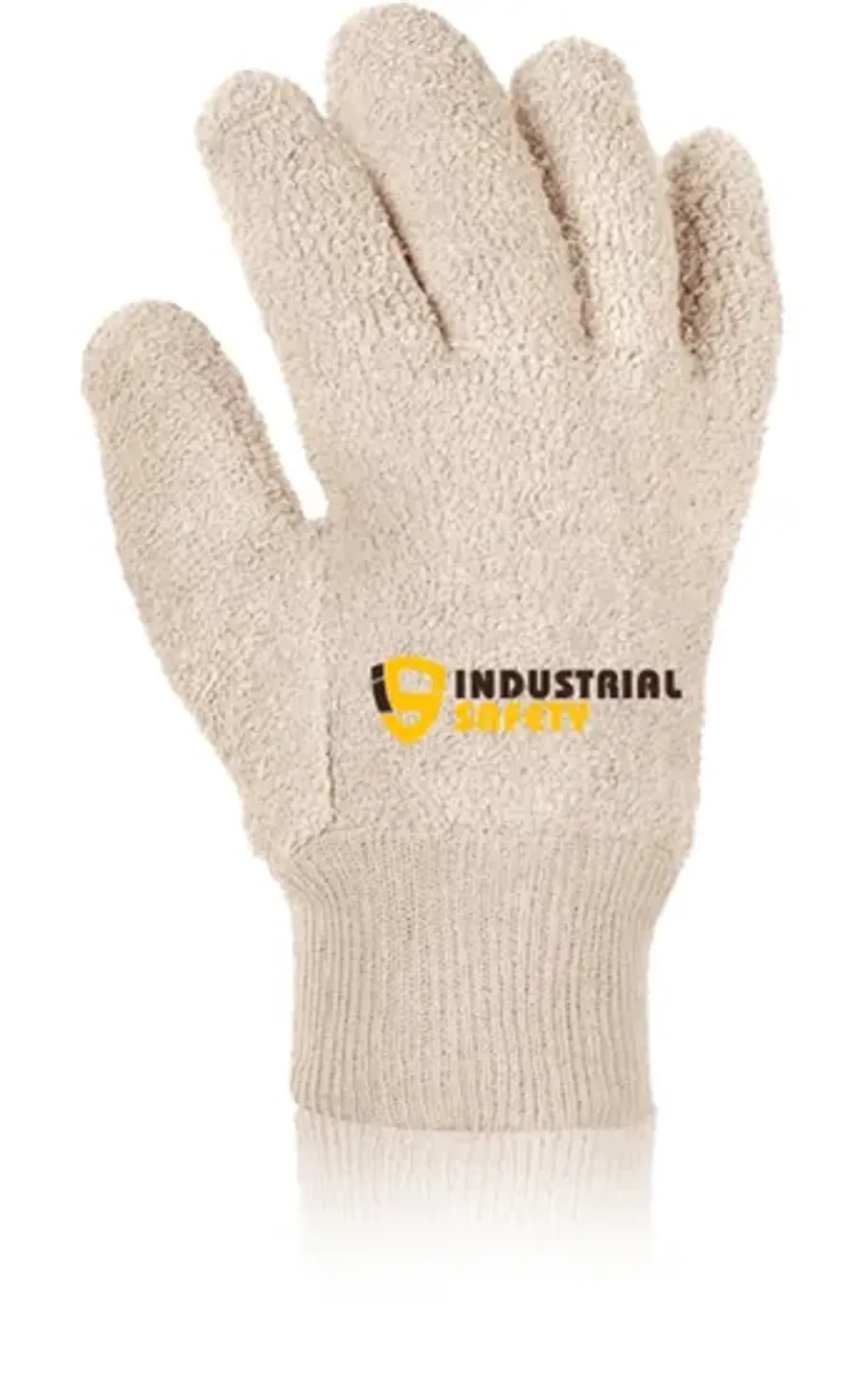 IS-7000 Terry Grey Gloves With Knitted Wrist