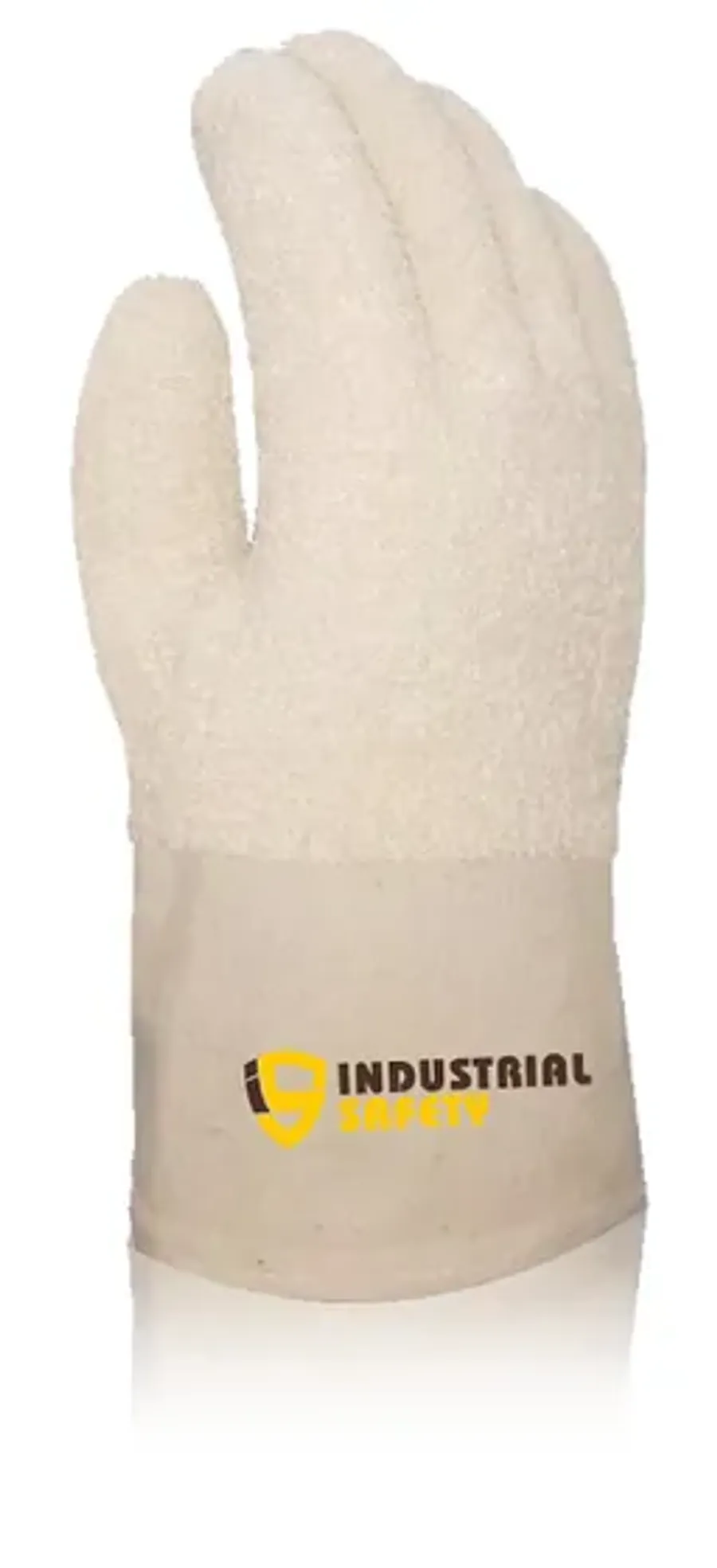 IS-7008 Terry Grey Gloves With Canvas Cuff
